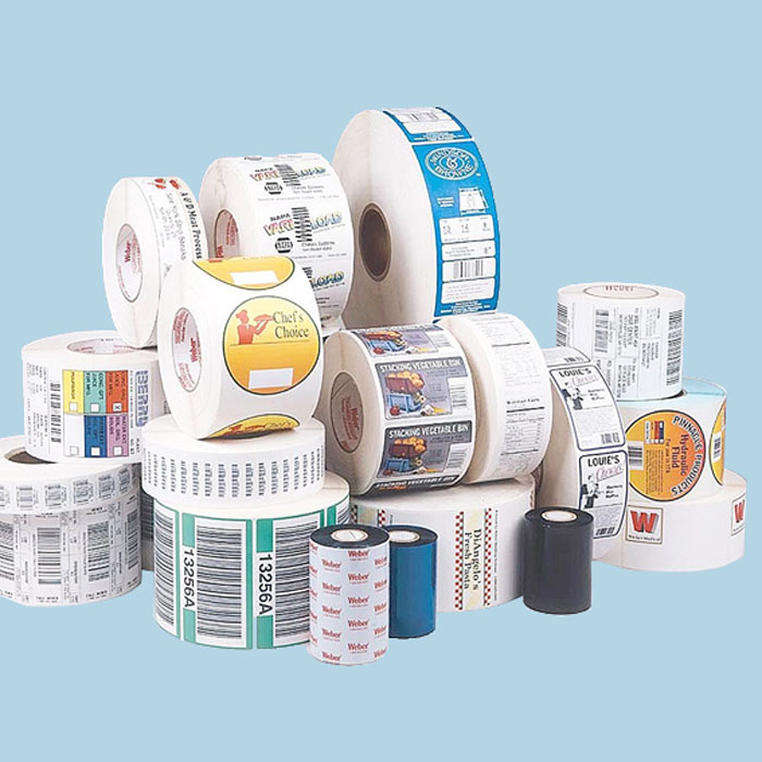 Ống giấy cuộn nhãn mác decal